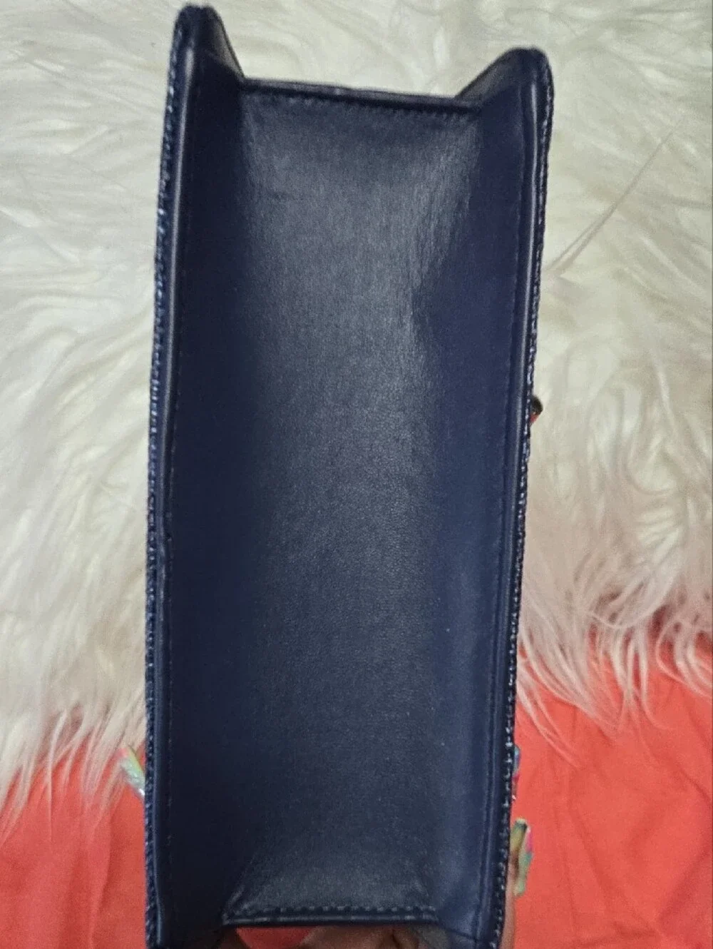 blue Shiraleah Bowie Straw Mini Bag